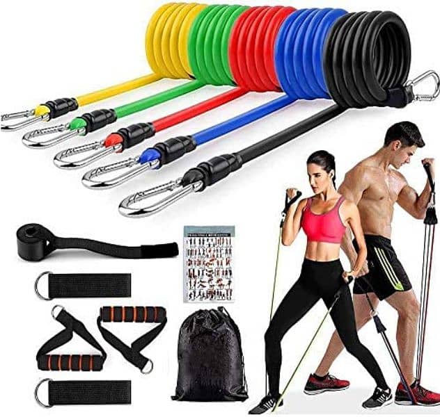 set of 11 resistance bands 1