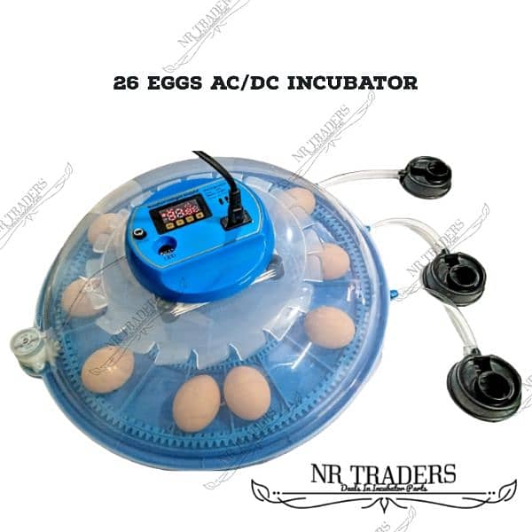 Full Automatic AC/DC Small Imported Incubator 8/26 Eggs 1