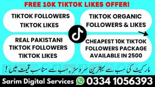 Monetizable Tiktok Followers Tiktok Likes Provider | Free 10K Likes!