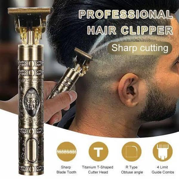 Professional rechargeable hair clippers 4