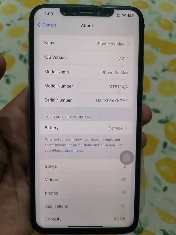 iPhone XS Max 64 PTA approved 5