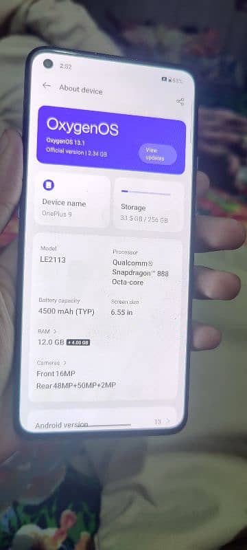 oneplus 9 dual sim vip 12/ 256 0