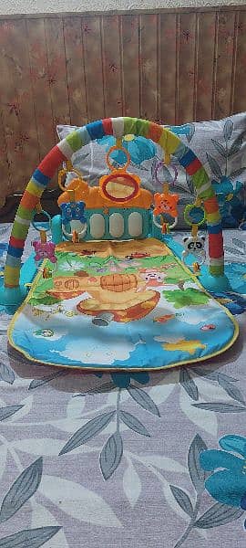 Huanger Foldable Musical Piano Baby Gym/Play Mat 0