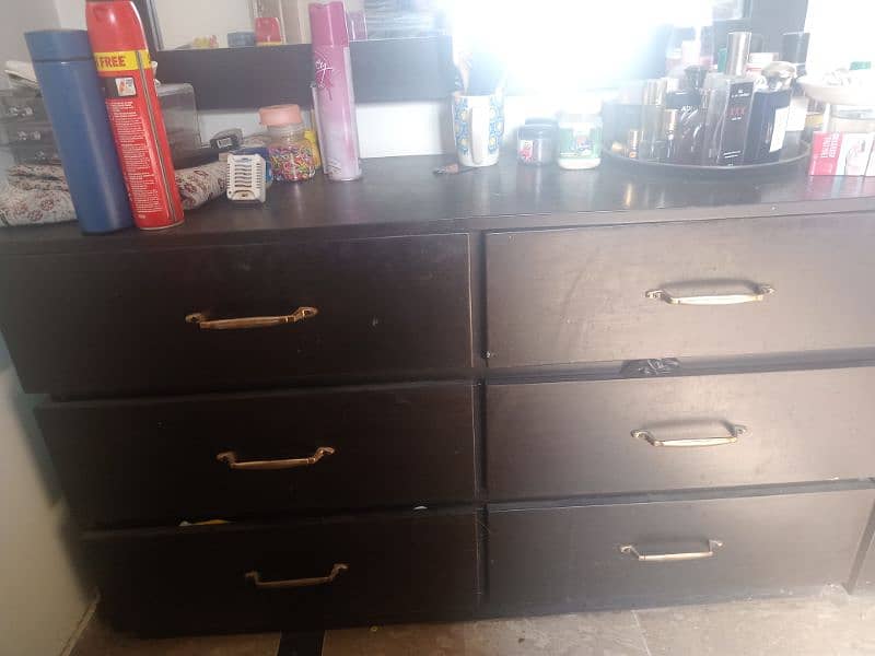 dressing table in chocolate brown color 0