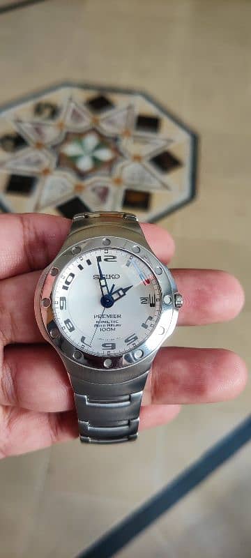 Seiko Premier Auto Relay Kinetic Saphire Glass 5