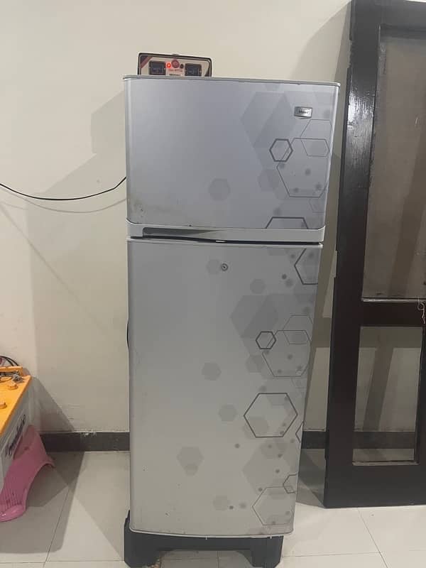 haier fridge good condition  gray color 5