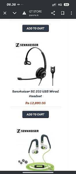 Original Imported SENNHEISER One side Head set with Voice Cancellation 4