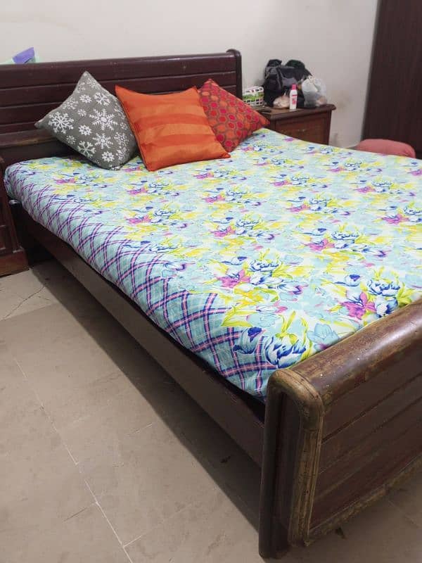 sheshum wooden bed with mattress havey solid bed 5 by 6 1