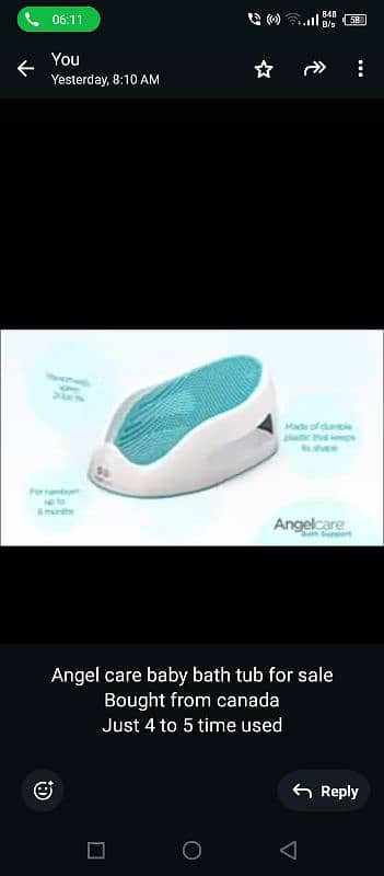 angel care bath tub 0