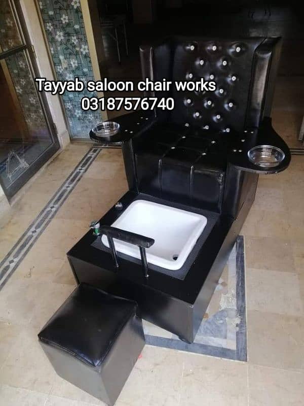 Saloon Chair/Parlour Chair/Facial Bed/Hair Wash Unit/Pedicure/Salon 4