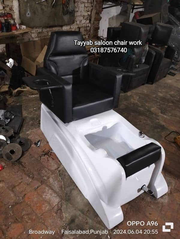 Saloon Chair/Parlour Chair/Facial Bed/Hair Wash Unit/Pedicure/Salon 6