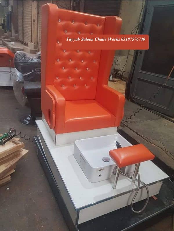 Saloon Chair/Parlour Chair/Facial Bed/Hair Wash Unit/Pedicure/Salon 7