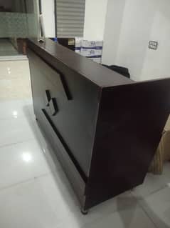 wooden counter