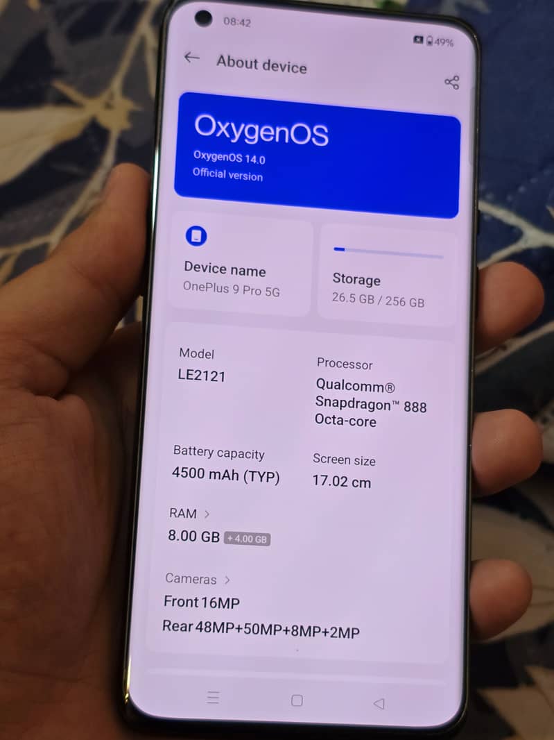 Oneplus 9 Pro 8/256 7