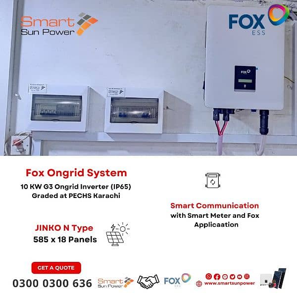 Solar Inverter - 3kw - 15kw Solar JINKO N type Inverter Setup 18