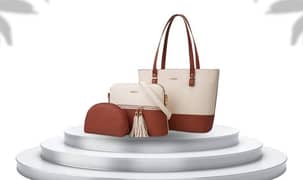 Three piece hand bag for sale