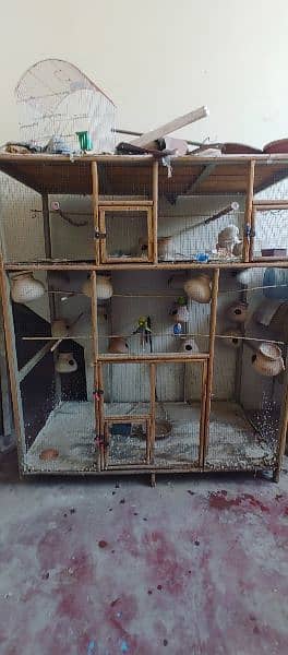 Birds Cage For Sale ( Wooden) 0