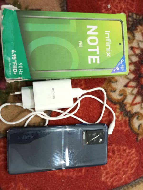 INFINIX NOTE 10 PRO 8/128 COMPLETE BOX ORIGNAL CHARGER 0