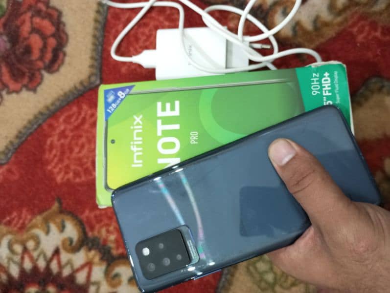 INFINIX NOTE 10 PRO 8/128 COMPLETE BOX ORIGNAL CHARGER 7