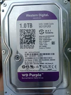 1TB hard drive WD Purple