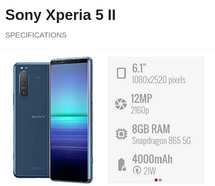 Sony Xperia 5 II 5G 6