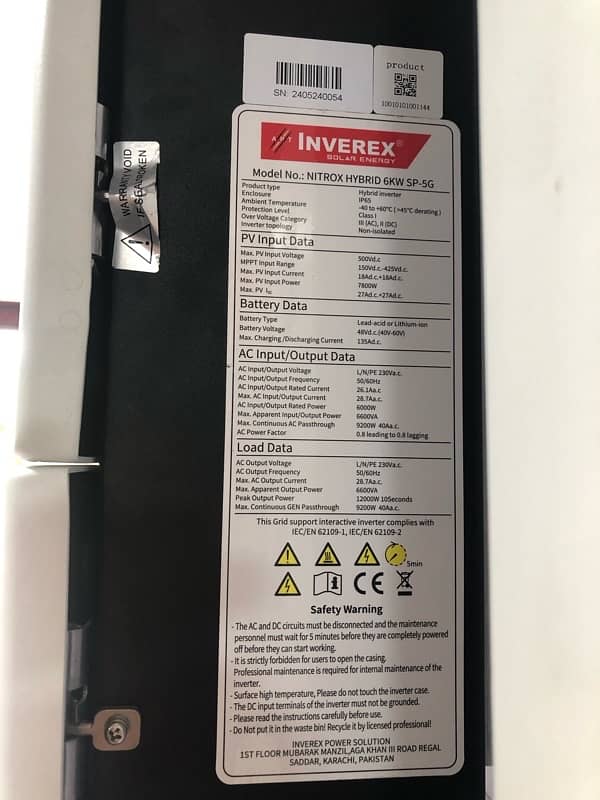 INVEREX NITROX 6KW SP HYBRID 1