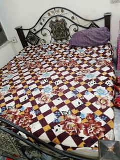 DOUBLE BED SET WITH SPRING MATTRESS