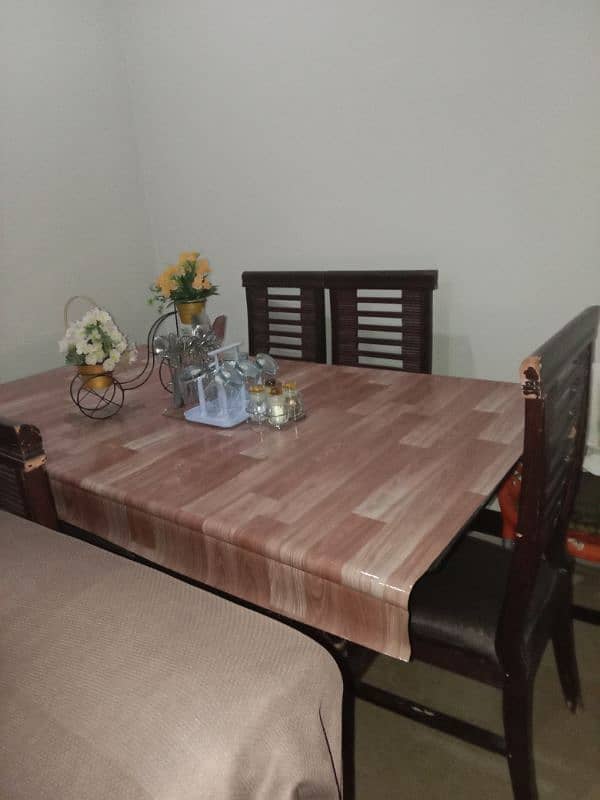 dining table & safa set 5 seatar 3