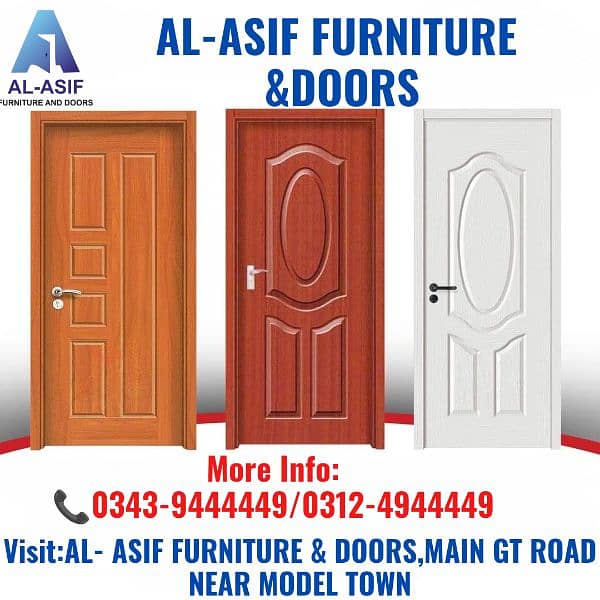 Best Quality All kind of Doors avaliable in Al-Asif furniture & doors 1