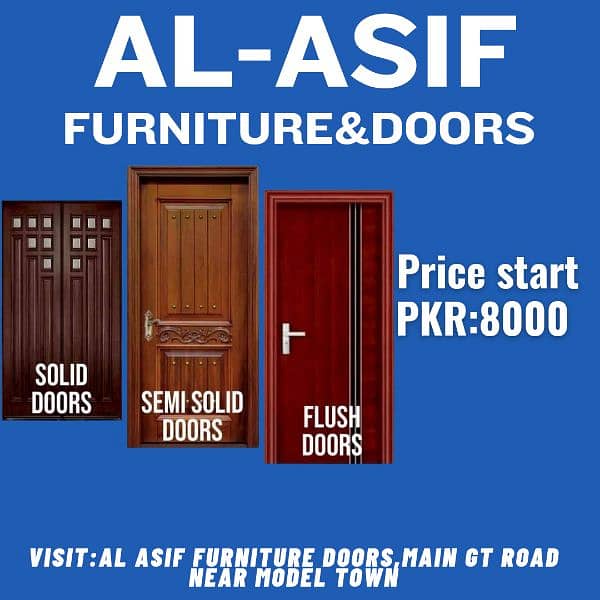 Best Quality All kind of Doors avaliable in Al-Asif furniture & doors 4