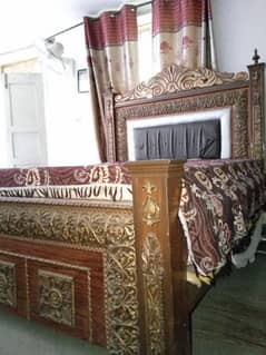 king size bed with side tables 0