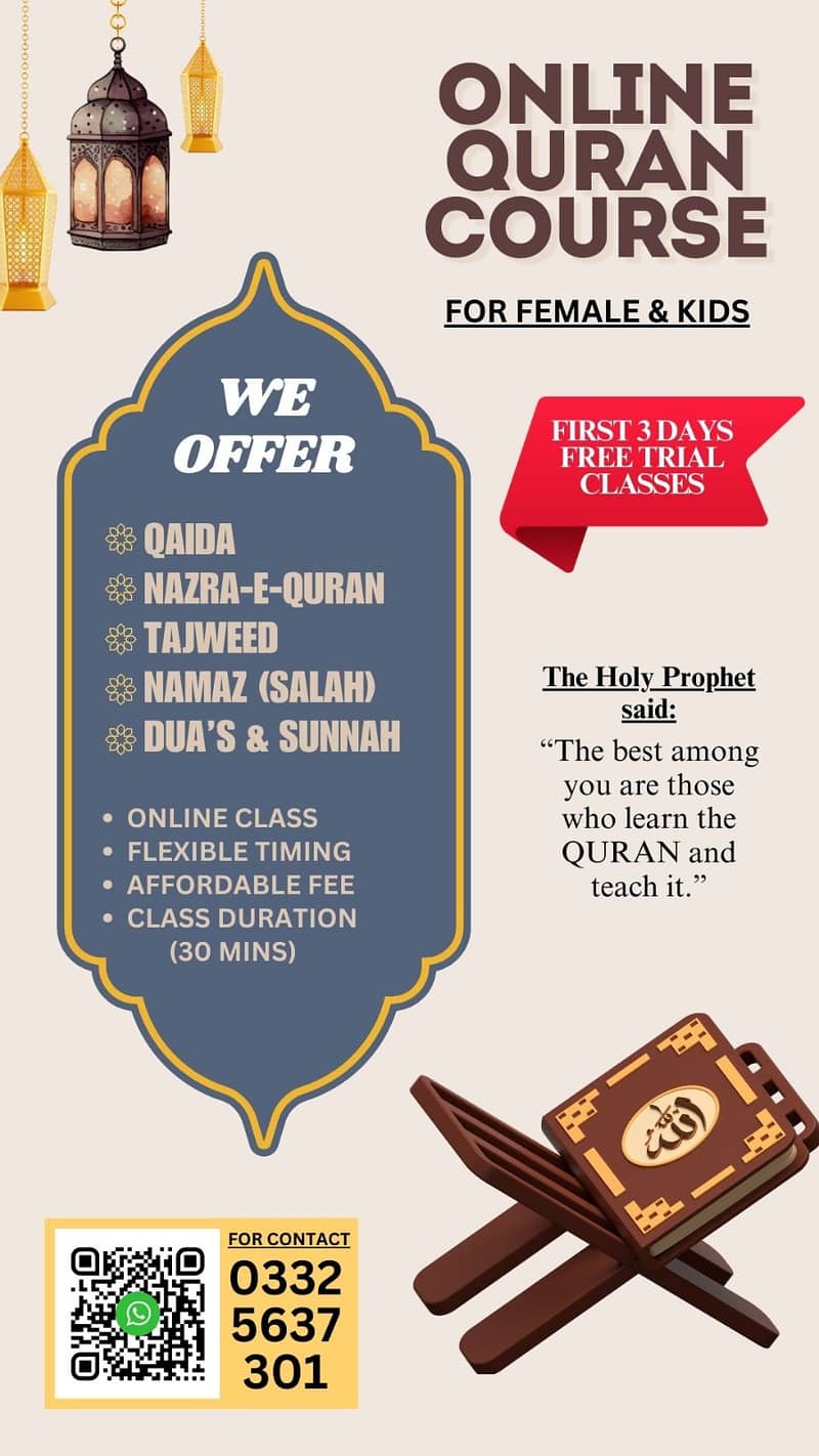 Learn Quran online/ Online Quran Teacher/Tutor/ online Quran Academy 0