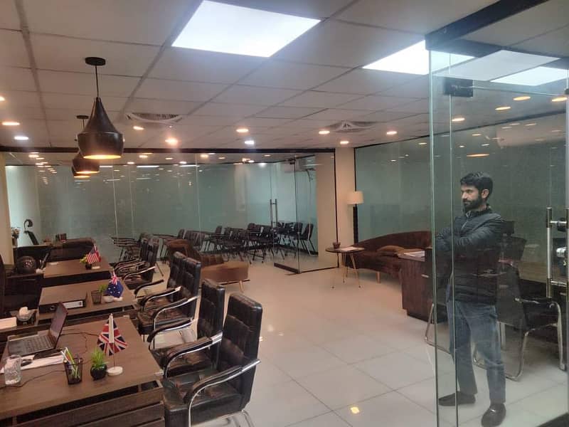 Fully furnished office space for rent in mm Alam road gulberg ready to move office 3