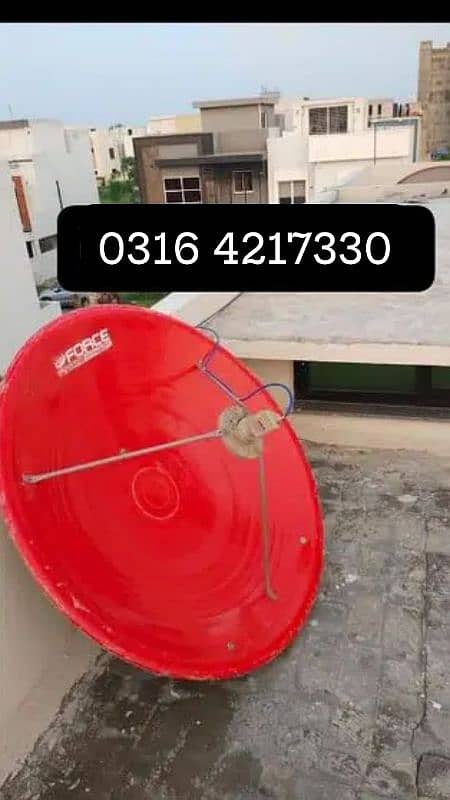 HD Dish Antenna lagwne sitting contact 0316 4217330 0