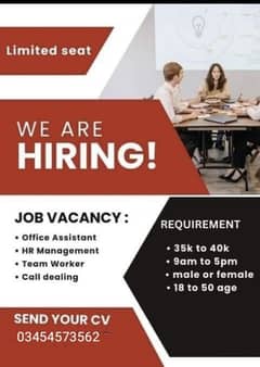 Karachi hiring seet available