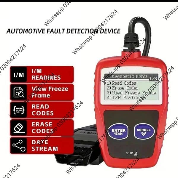 1 PC Car Fault Diagnosis Instrument Obd2 Clear Fault Codes Diagn 8