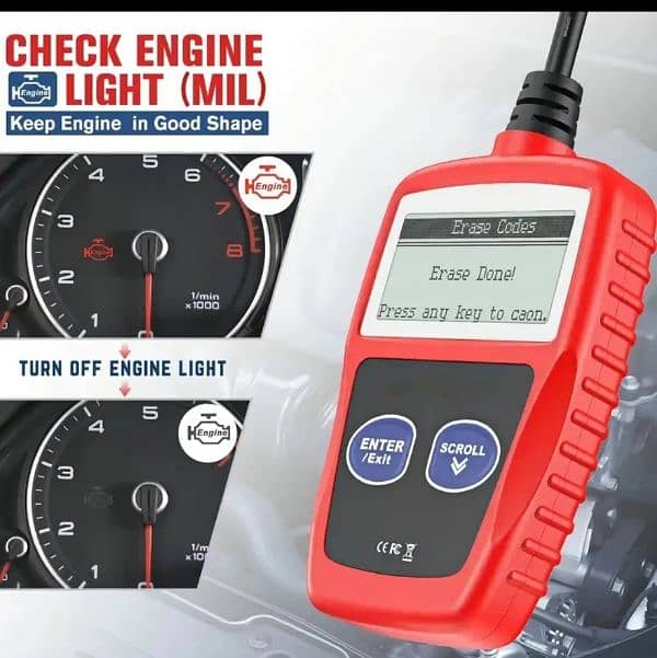 1 PC Car Fault Diagnosis Instrument Obd2 Clear Fault Codes Diagn 10