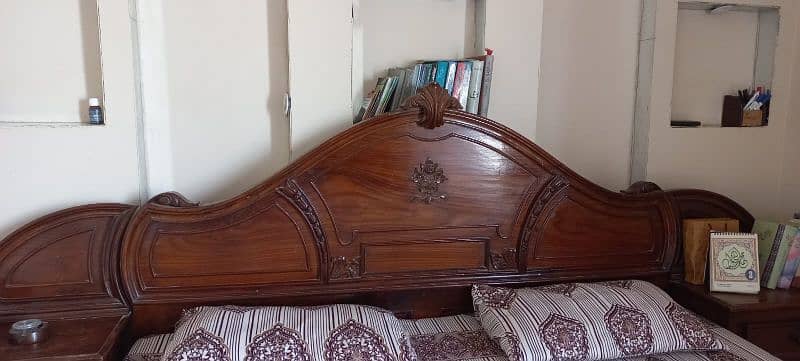 Bed with dressing table for sale 2