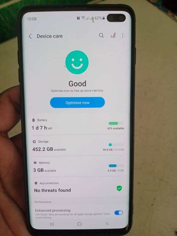 Samsung s10+ 512gb 7