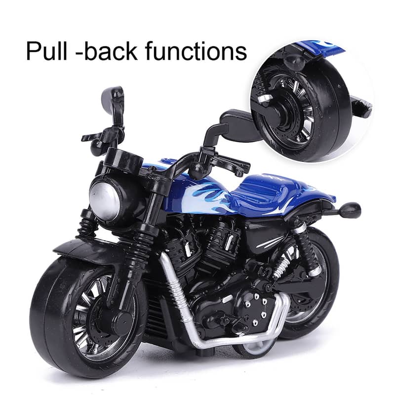 Toy for Boys / Kids - Toy Bike Motorcycle Motorbike - Pull Back 2