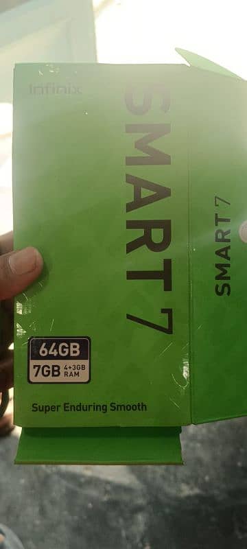 infinix smart 7 with box and charger 3