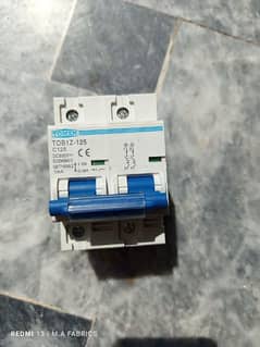 TOMZN TOB1Z 125 dc 600V 10ka battery breaker