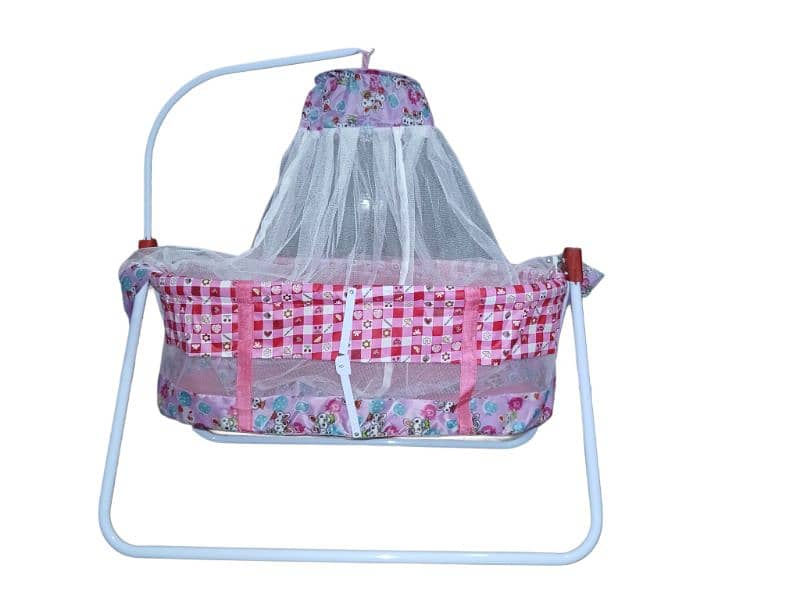 Best Quality Iron Frame Baby Cradle with mosquito net 0