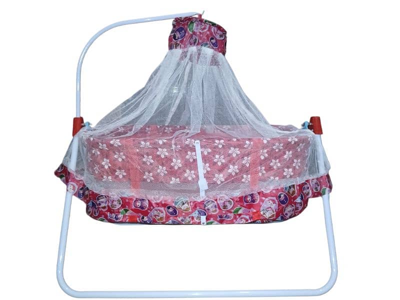 Best Quality Iron Frame Baby Cradle with mosquito net 2