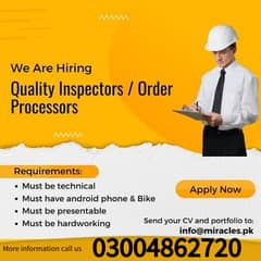 Quality Inspector Job / We Are Hiring Quality Inspector 0