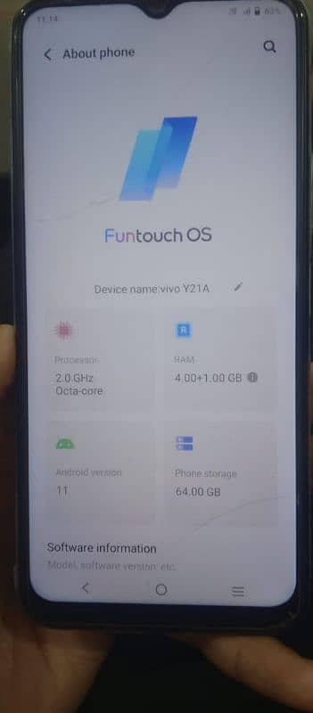 vivo Y21A 10 by 9 condition all ok 7