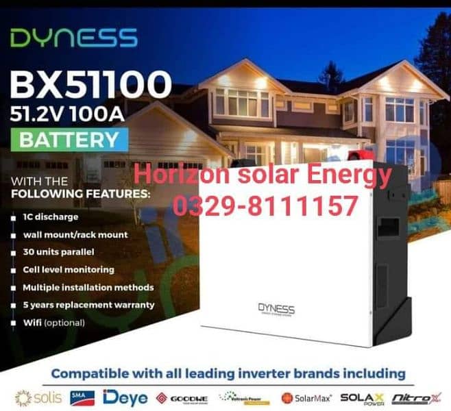 Dyness Lithium Ion Batter | 51.2V | 100Ampere -6000 Life Cycle 2