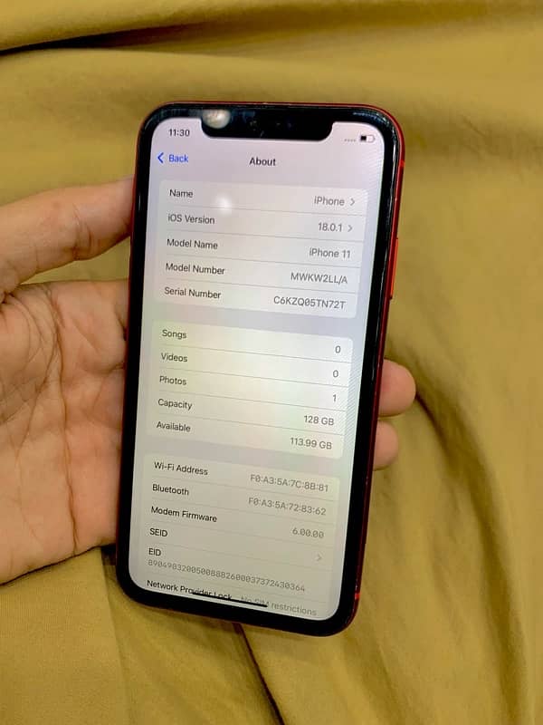 IPhone 11 NonPta 128GB Waterproof 92Health 7