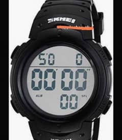 Skmei digital sports watch water resistant black color 0