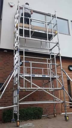 Mobile Scaffolding Tower and ladders all services Pak Scaffolding